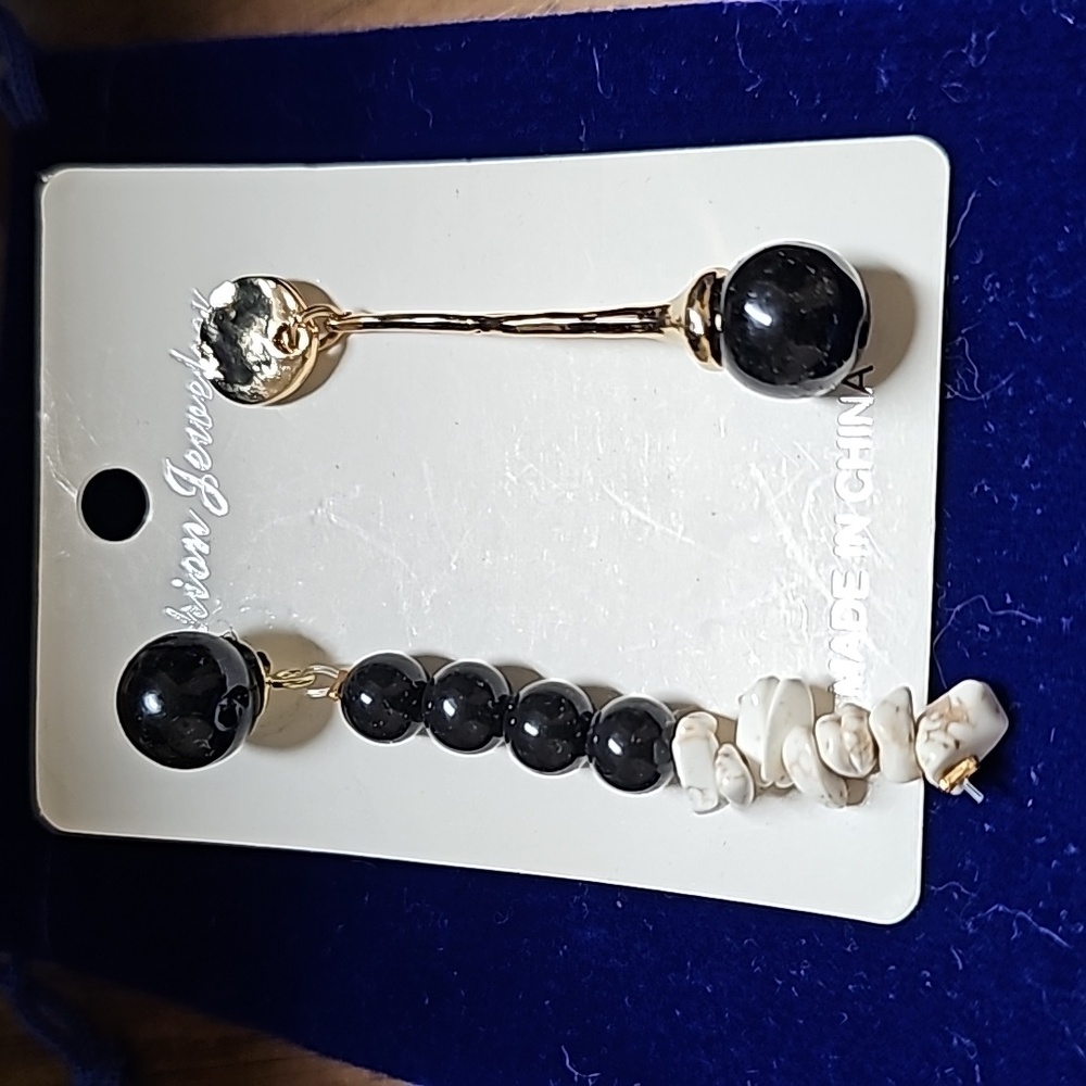 Mismatched black earrings NWT